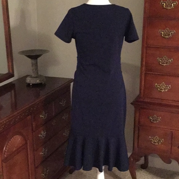 My Bump Navy Maternity Midi Dress - Picture 2 of 6